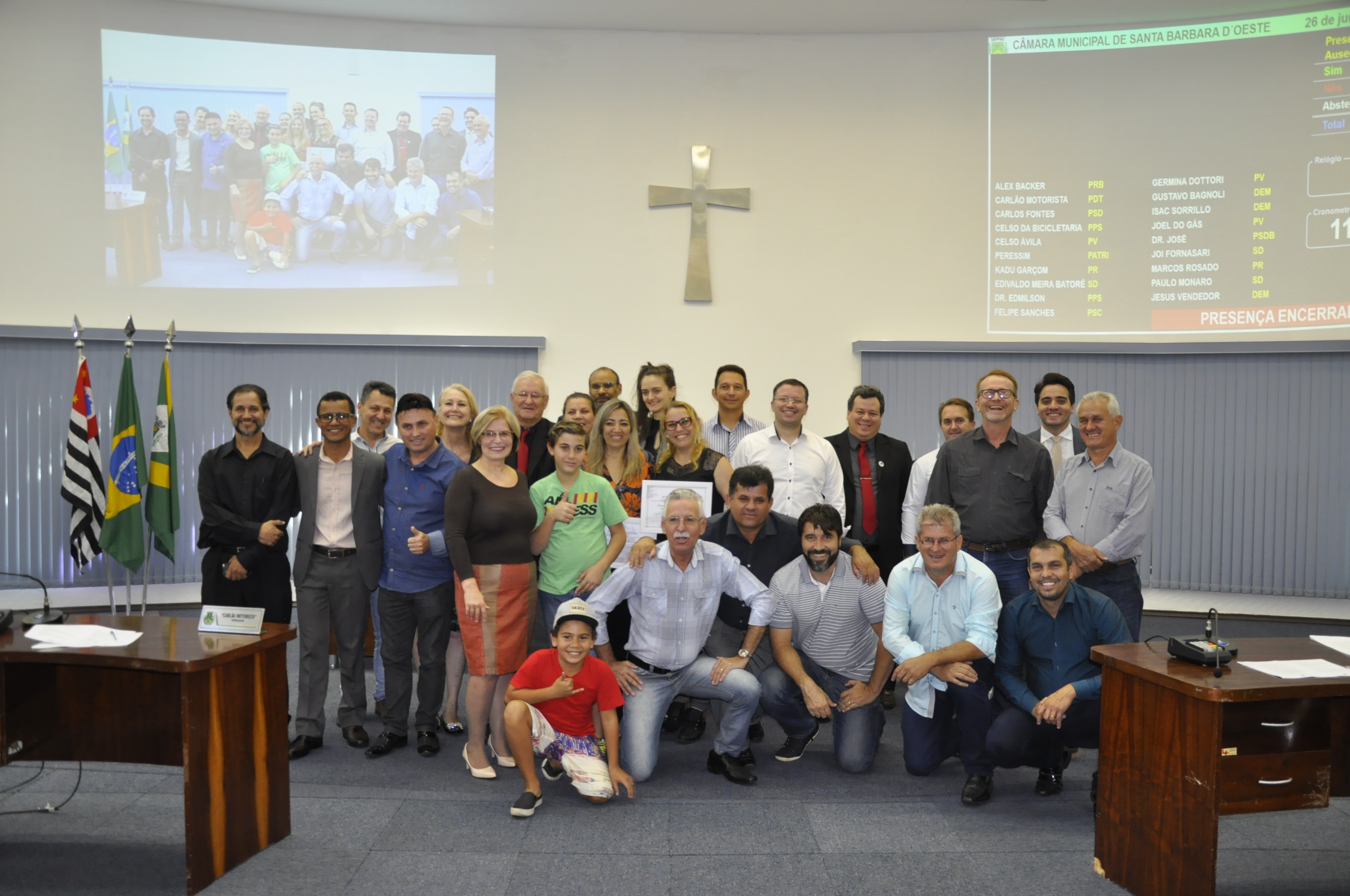 2018626_Vereadores e alunos do curso de psicologia da Faculdade Anhanguera.